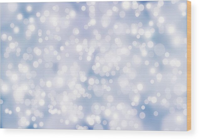 Particle Wood Print featuring the photograph Background Light Bright by Brainmaster