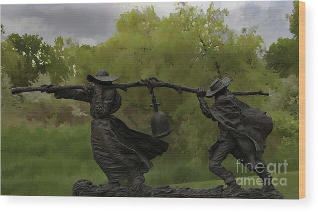 Jon Burch Wood Print featuring the photograph Bell Keepers In A Storm by Jon Burch Photography