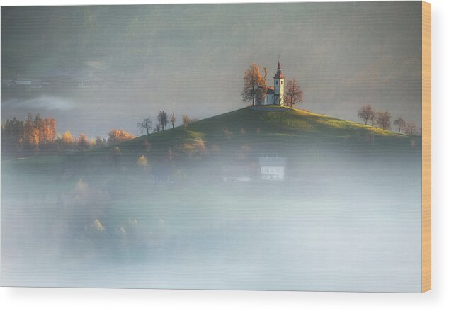 Church Wood Print featuring the photograph Church Of St. Thomas by Ales Krivec