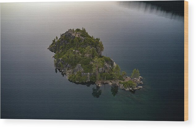 Lake Tahoe Wood Print featuring the photograph Fannette Island Emerald Bay Lake Tahoe by Anthony Giammarino