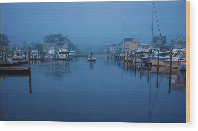 Marina Wood Print featuring the photograph Going Fishin' by Nick Noble