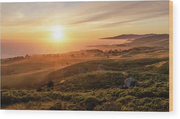 Sunset Wood Print featuring the photograph Golden Rays by Shelby Erickson