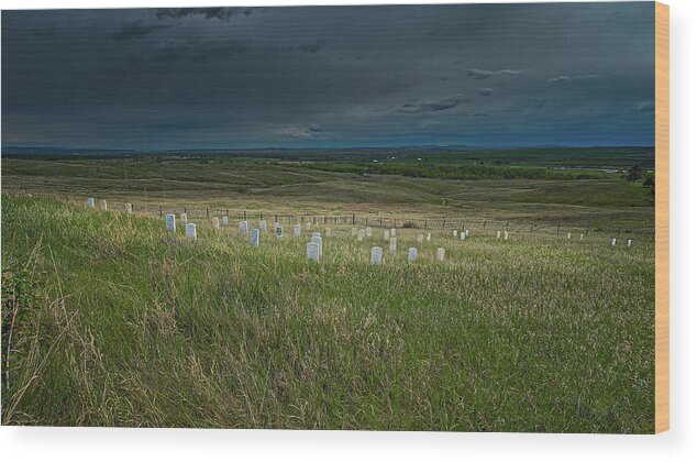 Little Wood Print featuring the photograph Little Bighorn National Monument by Thomas Hall