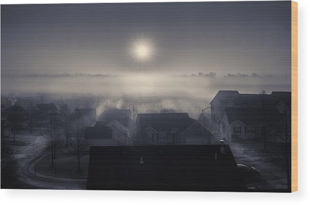 Mist Wood Print featuring the photograph Misty Morning by Like He