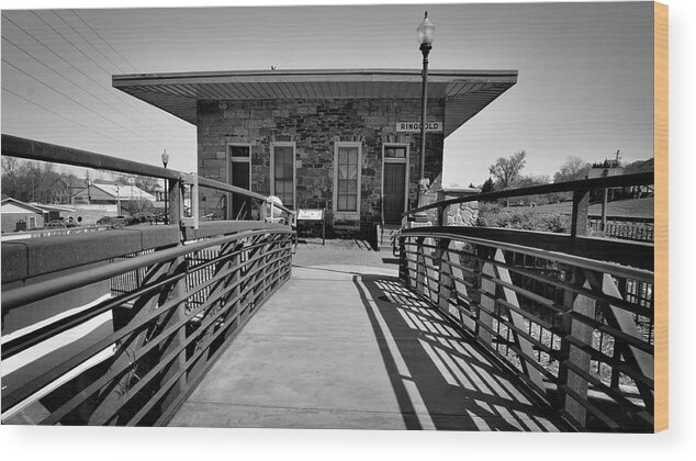 Railroad Wood Print featuring the photograph Ringgold Depot by George Taylor