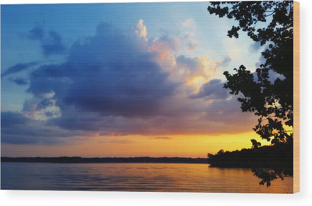 Weather Wood Print featuring the photograph Tennessee Summer Sunset by Ally White