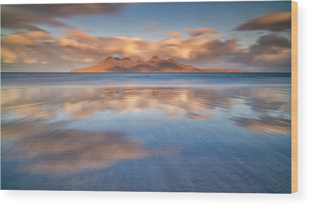 Scotland Wood Print featuring the photograph The Golden Island by Luigi Ruoppolo