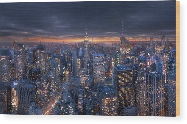 Manhattan Wood Print featuring the photograph Top II by Carlos F. Turienzo