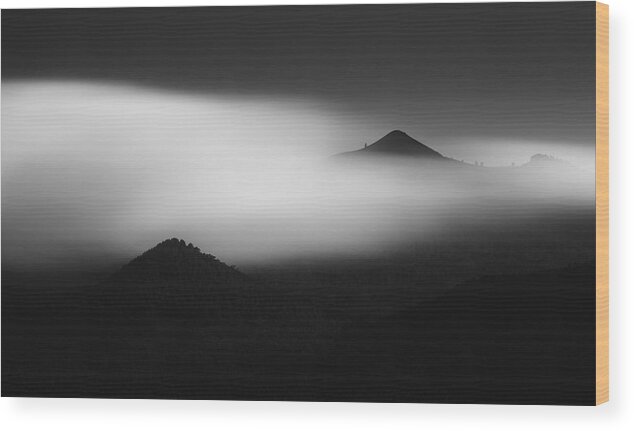 Mountains Wood Print featuring the photograph Twice by Dominic Dhncke