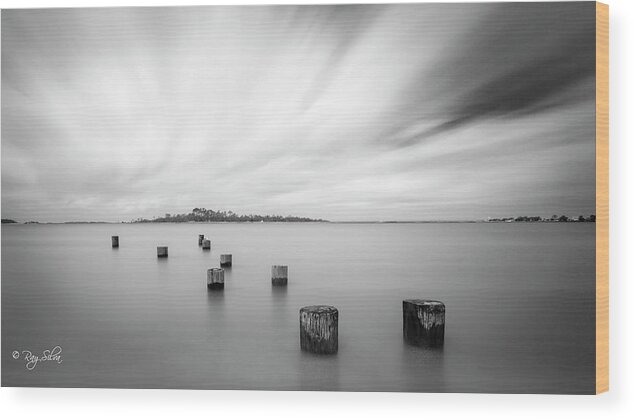 Long Exposure Wood Print featuring the photograph Tybee Creek by Ray Silva
