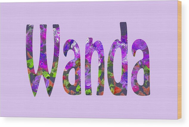 Home Decor Wood Print featuring the painting Wanda by Corinne Carroll