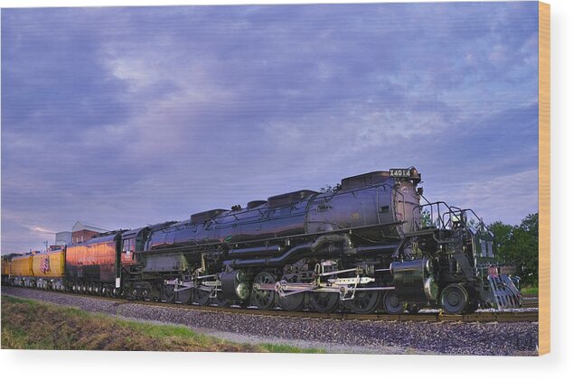 Big Boy #4014 Steam Locomotive Wood Print featuring the photograph Big Boy #4014 Steam Locomotive by Robert Bellomy