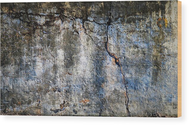 Industrial Wood Print featuring the photograph Foundation Four #1 by Bob Orsillo