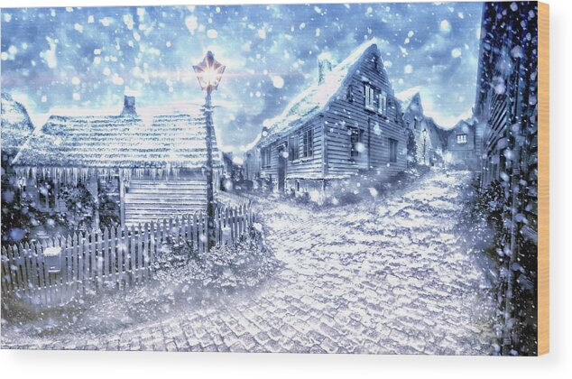 Winter Wood Print featuring the photograph Winter Wonderland #2 by Andrea Kollo
