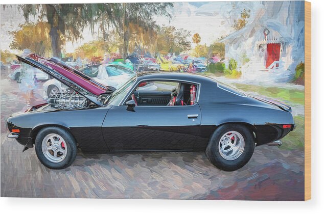  Wood Print featuring the photograph 1971 Camaro Z28 X120 by Rich Franco