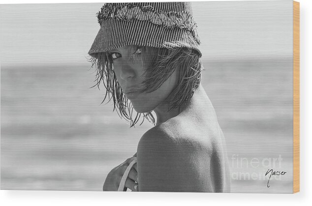 20-25 Years Wood Print featuring the photograph 7536 Babe Model Actor Rachael enjoying Delray Beach by Amyn Nasser Fashion Photographer