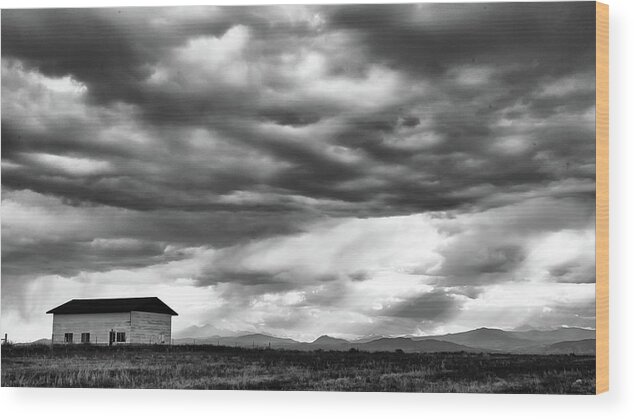 Architecture Wood Print featuring the photograph Approaching Storm by Monte Stevens