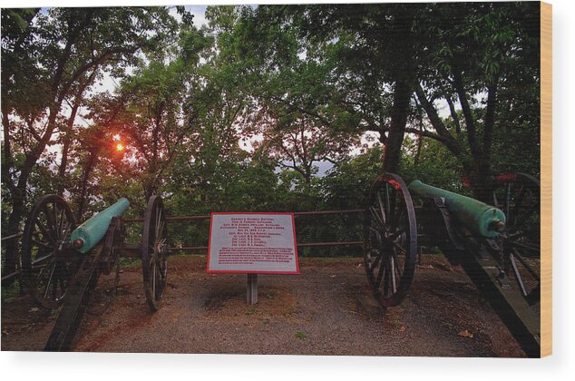 Lookout Mountain Wood Print featuring the photograph Canon Overlook Sunset by George Taylor