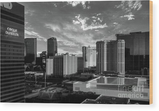 Vegas Wood Print featuring the photograph Cityscape of Las Vegas by Shelia Hunt
