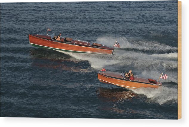 Chris Wood Print featuring the photograph Classic Raceboats Lake Tahoe by Steven Lapkin