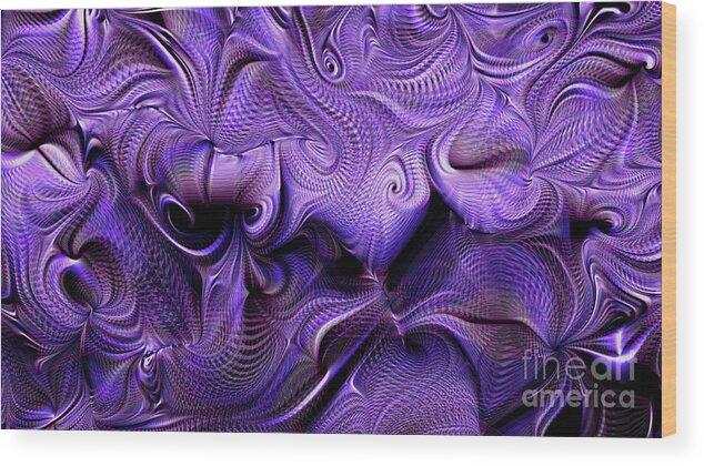 Purple Wood Print featuring the photograph Color of Dusk Abstract by Sea Change Vibes