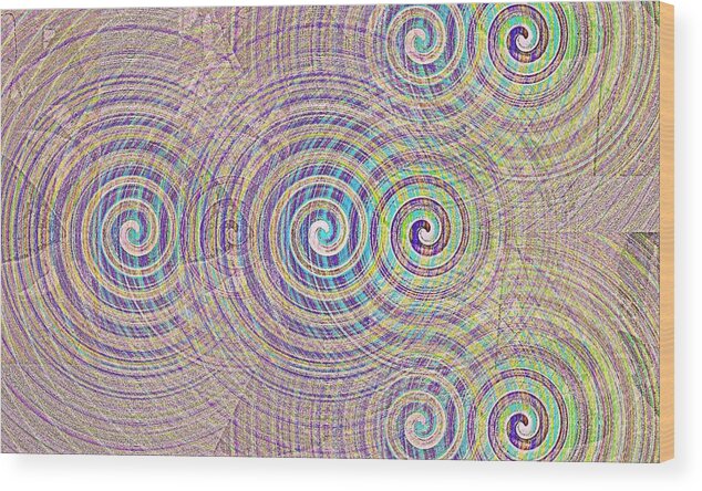 Swirl Wood Print featuring the digital art Dialetical Motion by Andy Rhodes