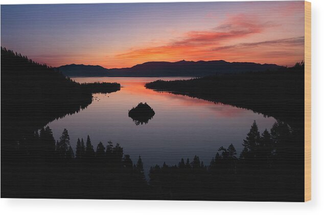 California Wood Print featuring the photograph Emerald Bay Sunrise by Gary Geddes