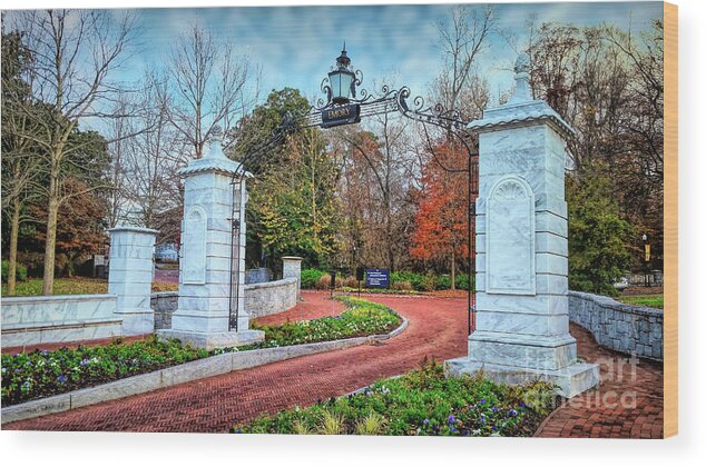 Emory Wood Print featuring the photograph Entrance to Emory University by Amy Dundon
