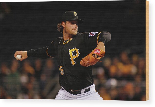 Gerrit Cole Wood Print featuring the photograph Gerrit Cole by Justin K. Aller