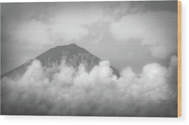 Asia Wood Print featuring the photograph In the Clouds by Bill Chizek