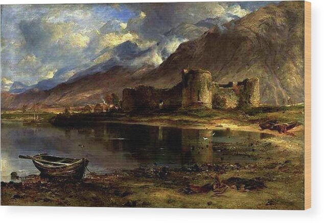 Inverlochy Castle Wood Print featuring the painting Inverlochy Castle by Horatio McCulloch