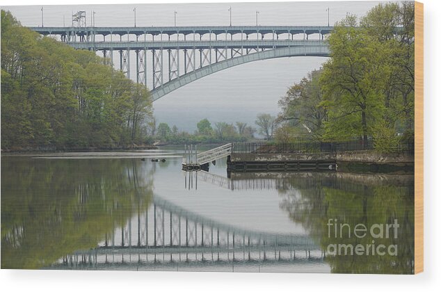 Inwood Wood Print featuring the photograph Inwood Hill Reflections by Cole Thompson