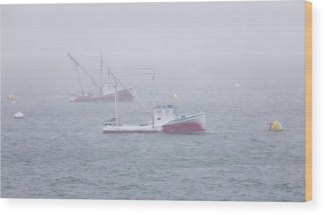 Maine Wood Print featuring the photograph Lubec Twins by Colin Chase