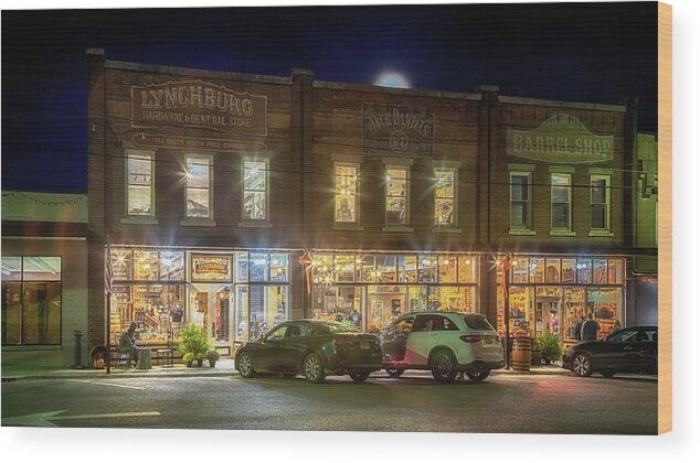 Lynchburg Hardware And General Store Wood Print featuring the photograph Lynchburg Hardware and General Store by Susan Rissi Tregoning
