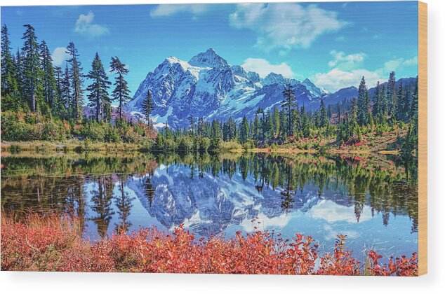 Mt Wood Print featuring the photograph Mt. Baker 3 by Thomas Hall