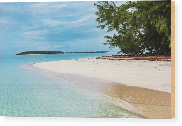 Abaco Wood Print featuring the photograph No Name Caye by Sandra Foyt
