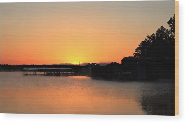 Lake Wood Print featuring the photograph Orange You Coming Up? by Ed Williams