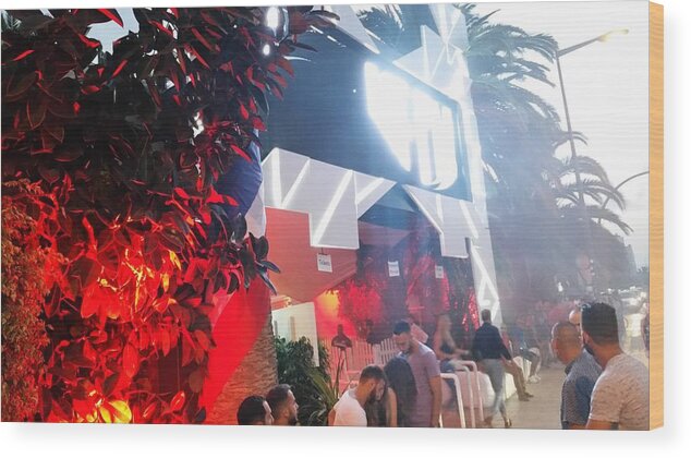 People Wood Print featuring the photograph Pacha- nightclub in Ibiza, Spain by tzahiV
