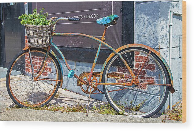 Bike Wood Print featuring the photograph Rusty Bike by Dart Humeston