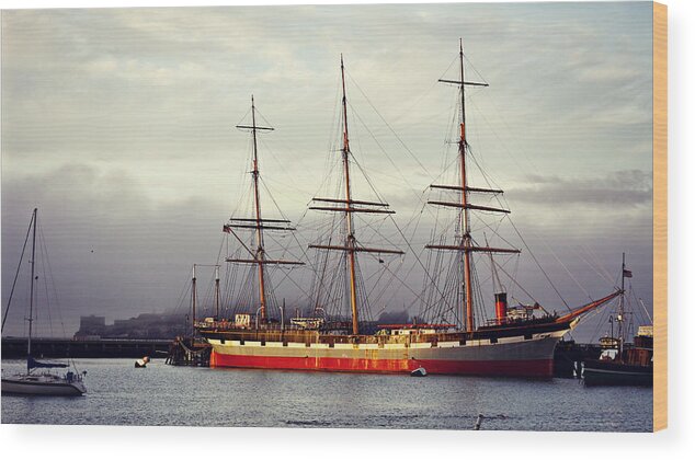 Ship Wood Print featuring the photograph SanFrancisco 1 by Carol Jorgensen