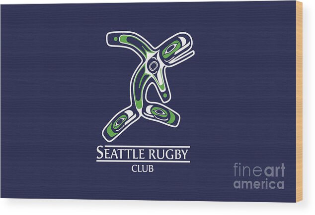 Seattle Wood Print featuring the photograph Seattle Rugby Club by SnapHound Photography