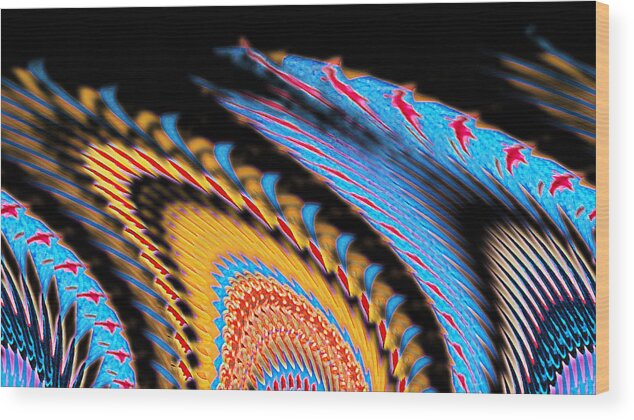 Abstract Art Wood Print featuring the digital art Sleeping Blankets by Ronald Mills