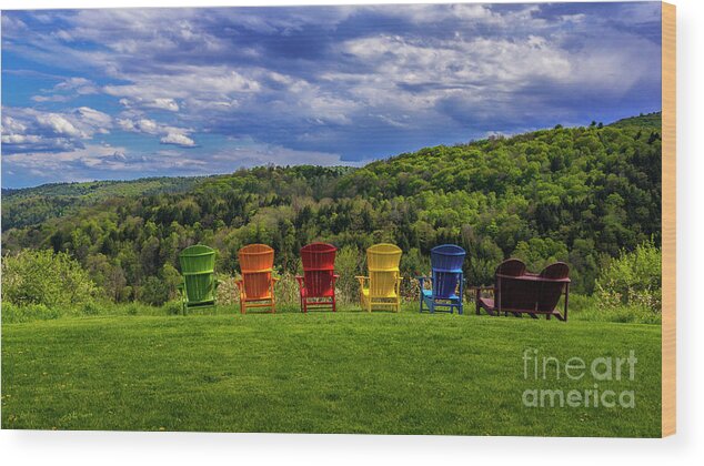 New England Wood Print featuring the photograph Spring in Sharron Vermont by Scenic Vermont Photography