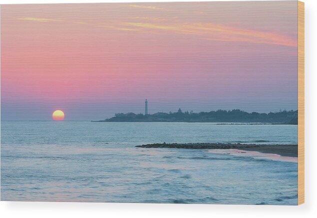 Sicily Wood Print featuring the photograph Sunset on the sea, Sicily by Mirko Chessari