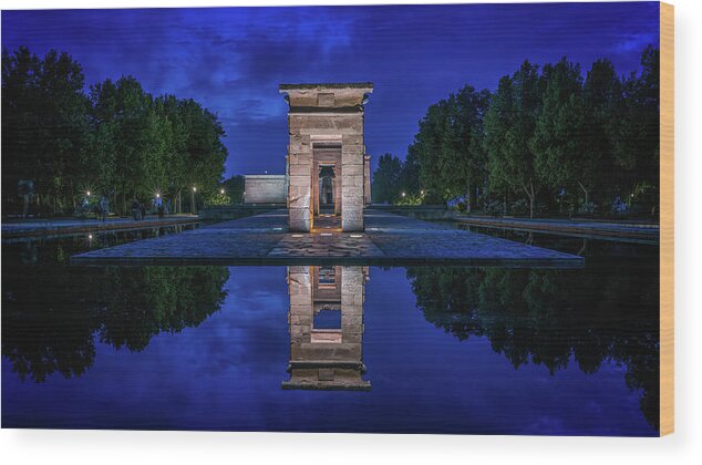 Ancient Wood Print featuring the digital art Temple of Debod by Kevin McClish