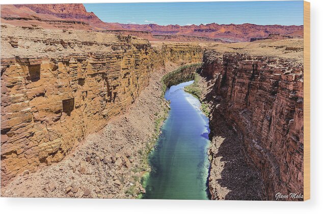Colorado River Wood Print featuring the photograph The Colorado river by GLENN Mohs