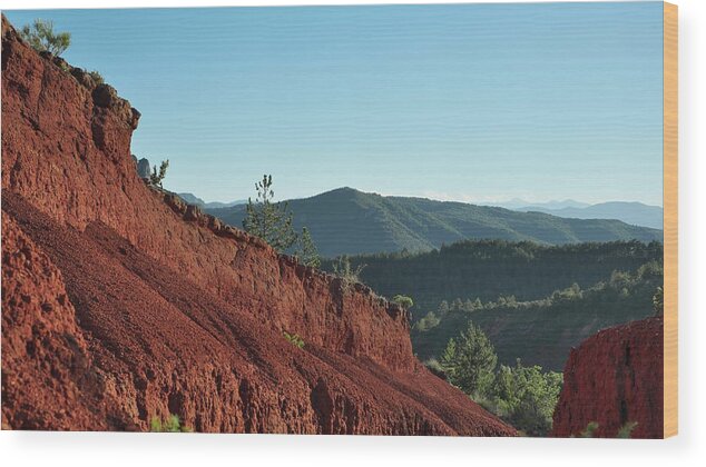 Red Lands Wood Print featuring the photograph The cradle of Humankind by Karine GADRE
