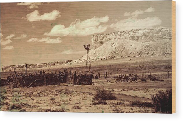 New Mexico Wood Print featuring the photograph The Ranch by Segura Shaw Photography