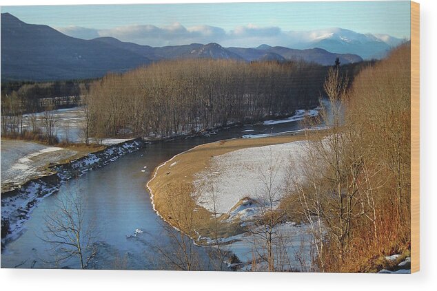 Saco Wood Print featuring the photograph The Saco in Early Spring by Nancy Griswold