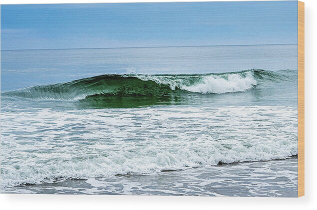 Beach Wood Print featuring the photograph The Wave Effect by Louis Dallara